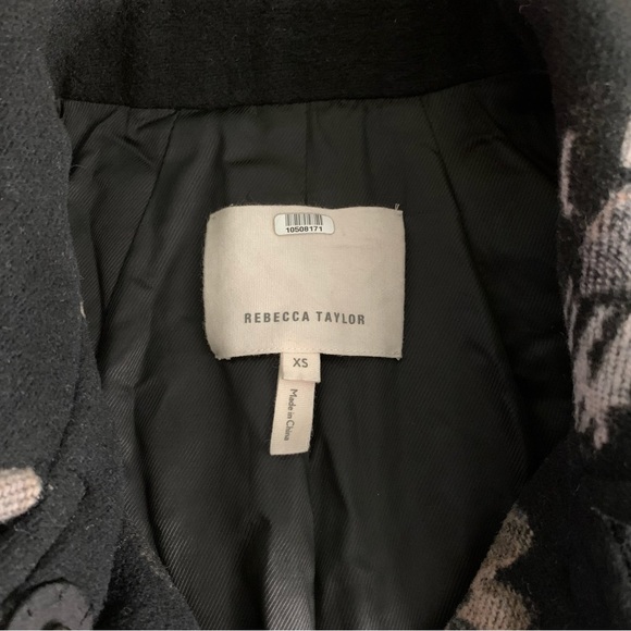 Rebecca Taylor floral jacquard car coat - Picture 4 of 11